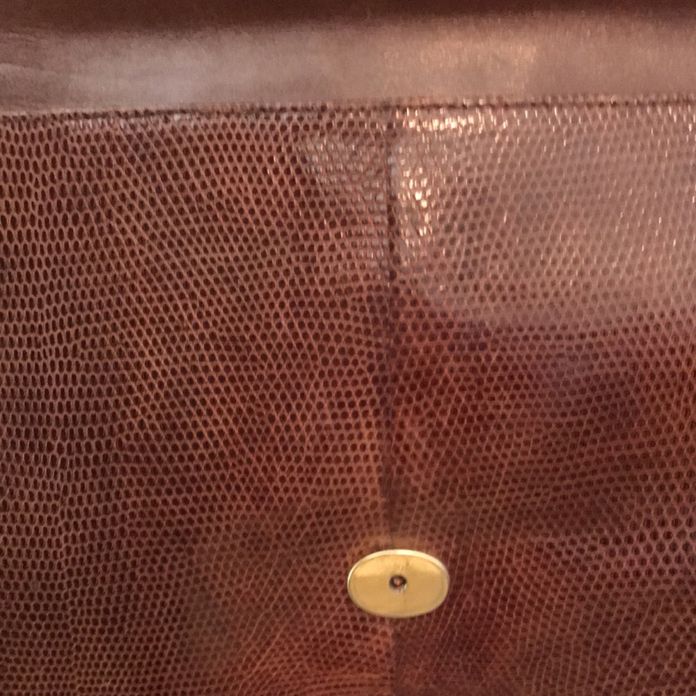 Esteve Vintage Brown Snakeskin Clutch/Shoulder Bag strap 32 inches - Picture 3 of 8